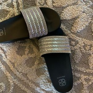 Slide on sandals